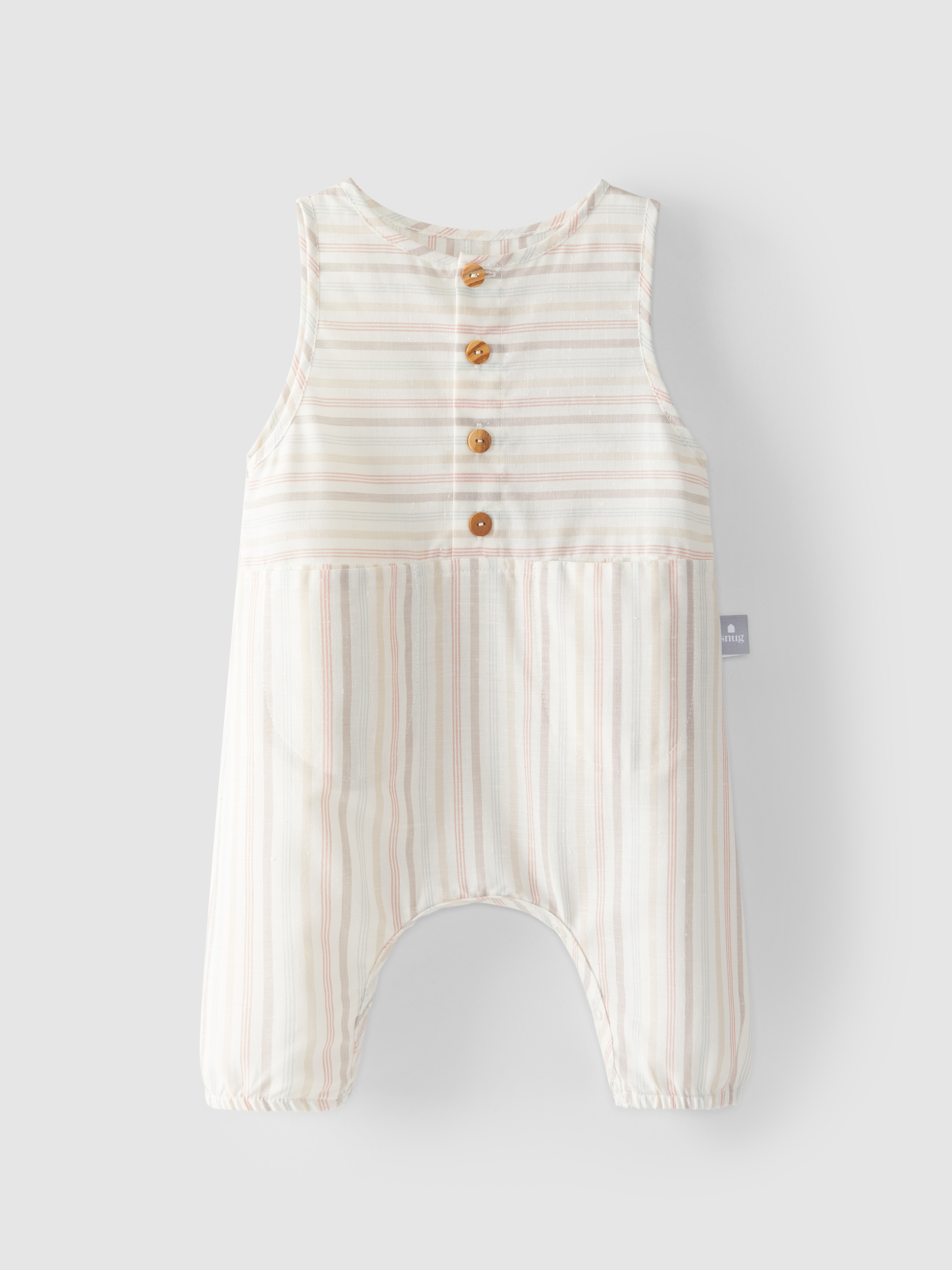 Striped dungarees