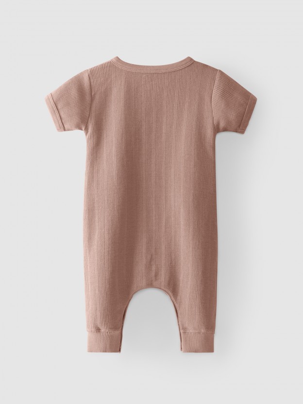Salopette coton texturé Salopette coton texturé