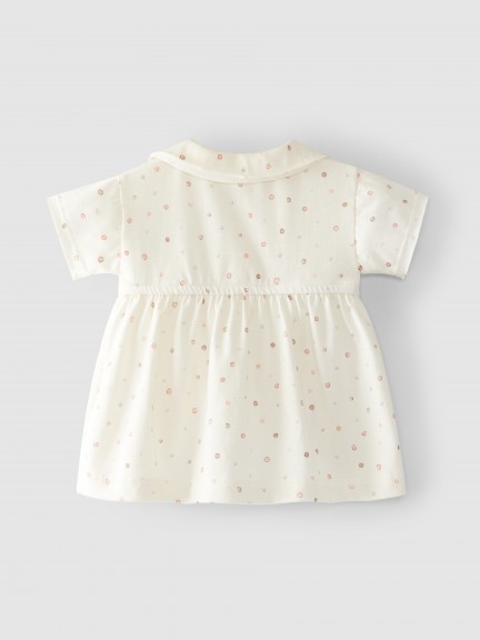 Vestido pintas gola redonda Vestido pintas gola redonda
