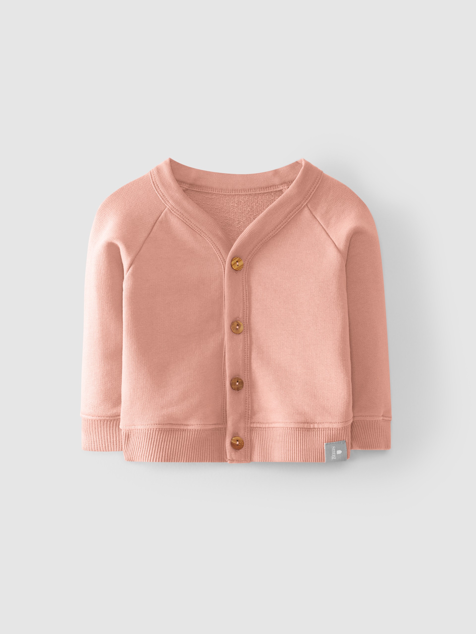 V-neck jacket in organic cotton
