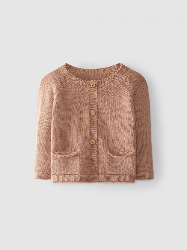 Gilet tricoté avec poches Gilet tricoté avec poches