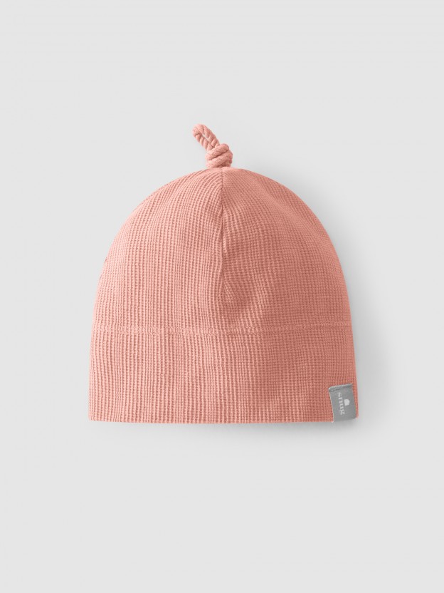Gorro malha texturada com n�