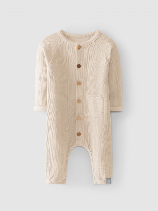 Babygrow algodão texturado Babygrow algodão texturado