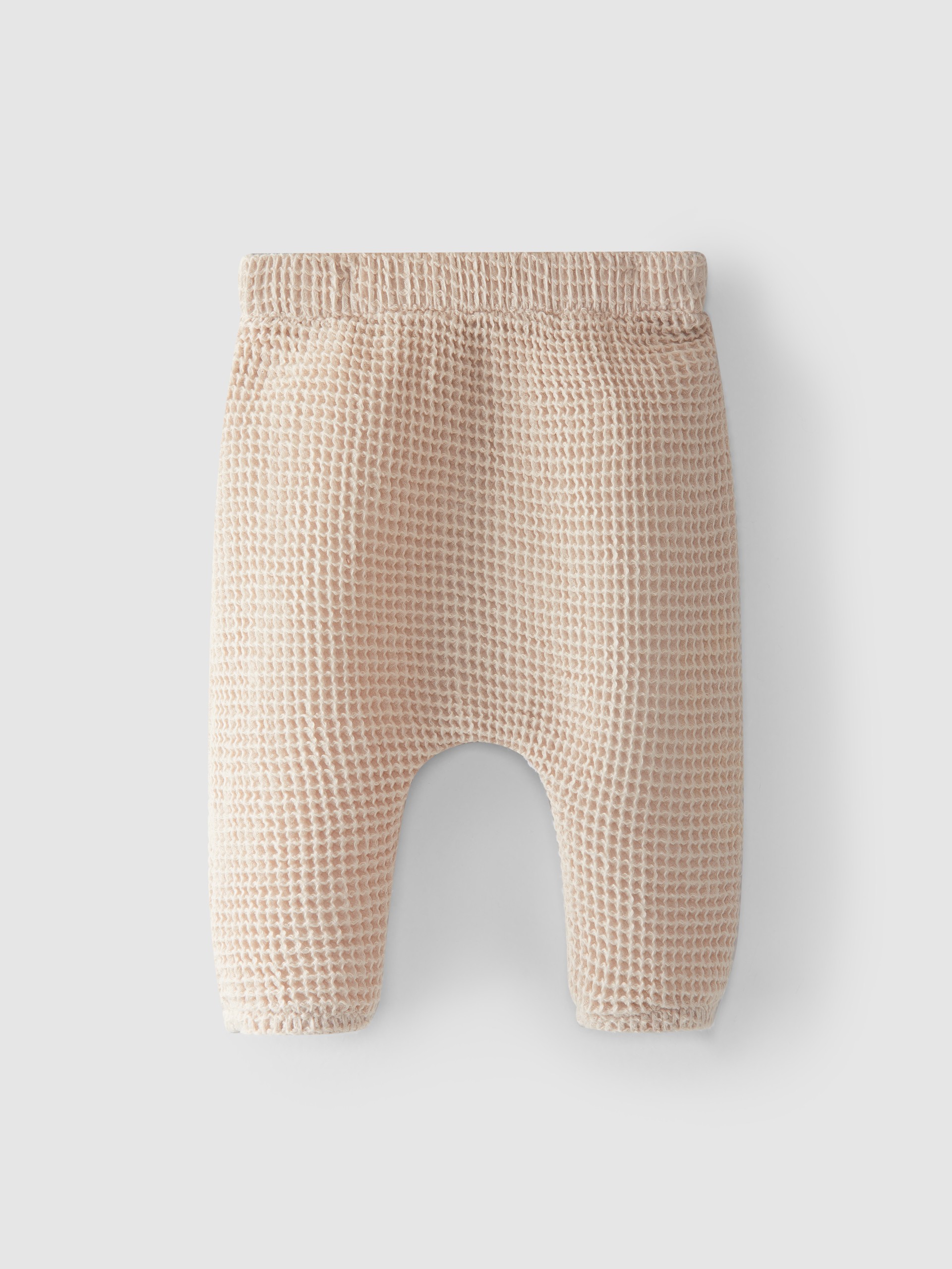 Pantalon pull-up tissu waffle