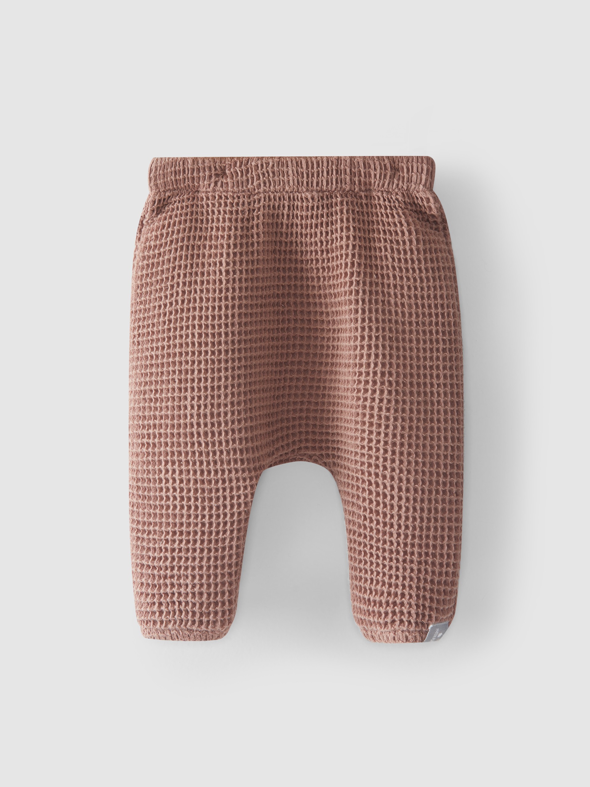 Pull-up pants waffle weave