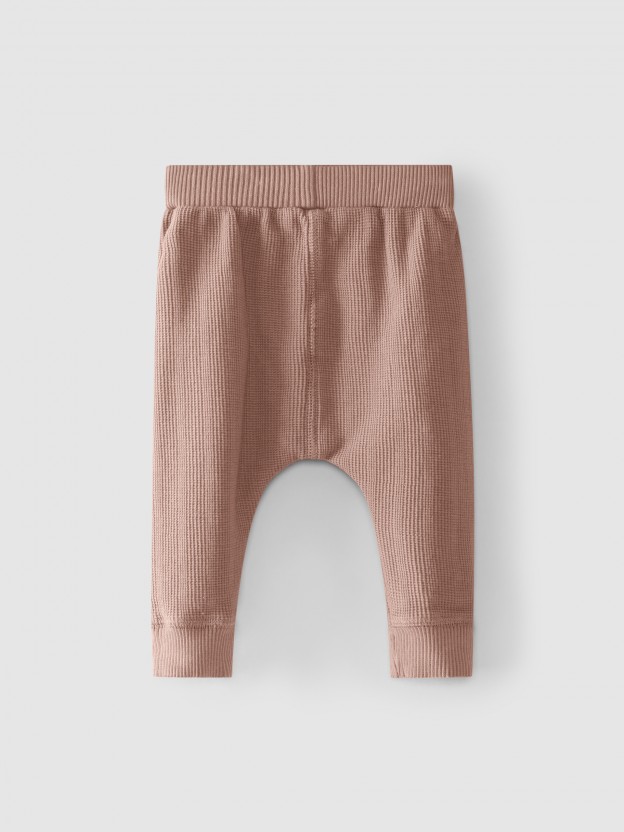Pantalon coton textur�