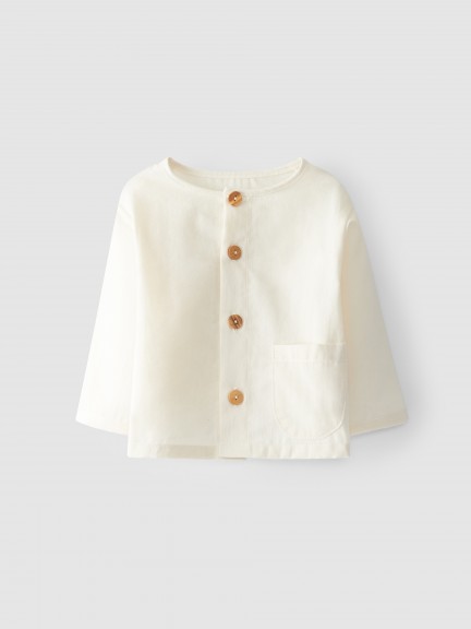 Organic cotton shirt with pocket Organic cotton shirt with pocket