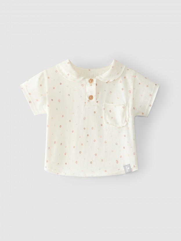 T-shirt col claudine T-shirt col claudine