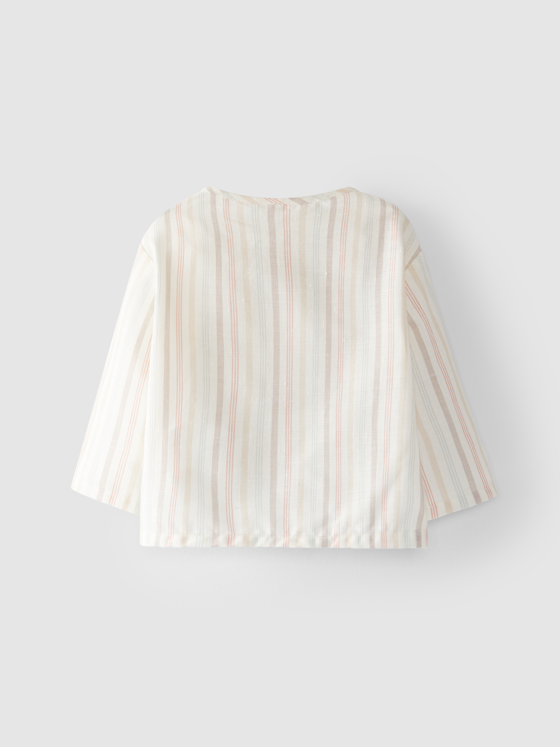 Chemise avec poche à rayures