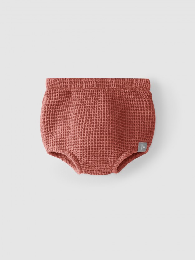 Cubre-pañal pull-up tejido waffle Cubre-pañal pull-up tejido waffle