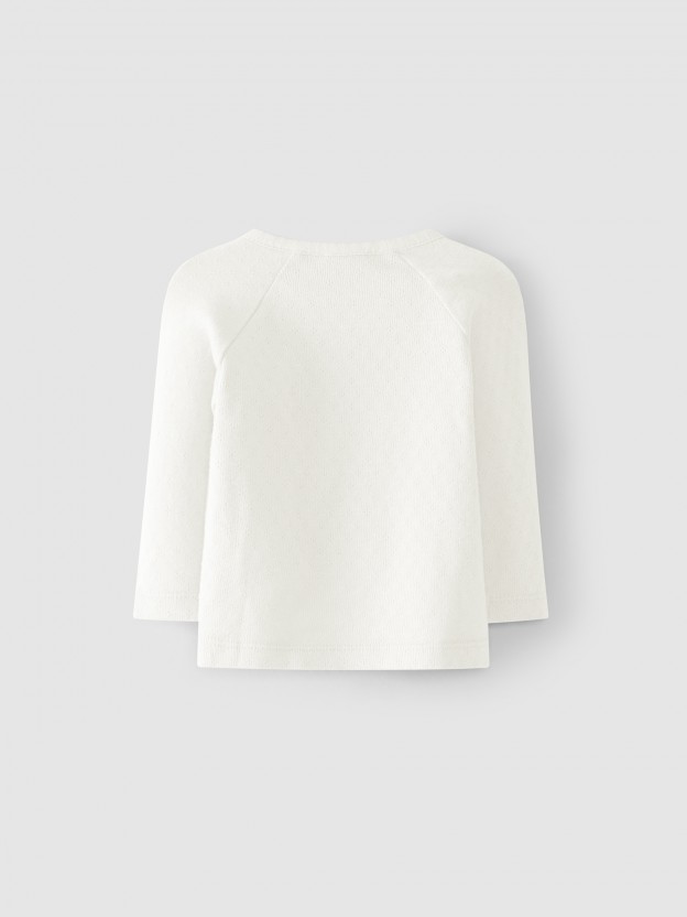 Camiseta cruzada de algod�n org�nico