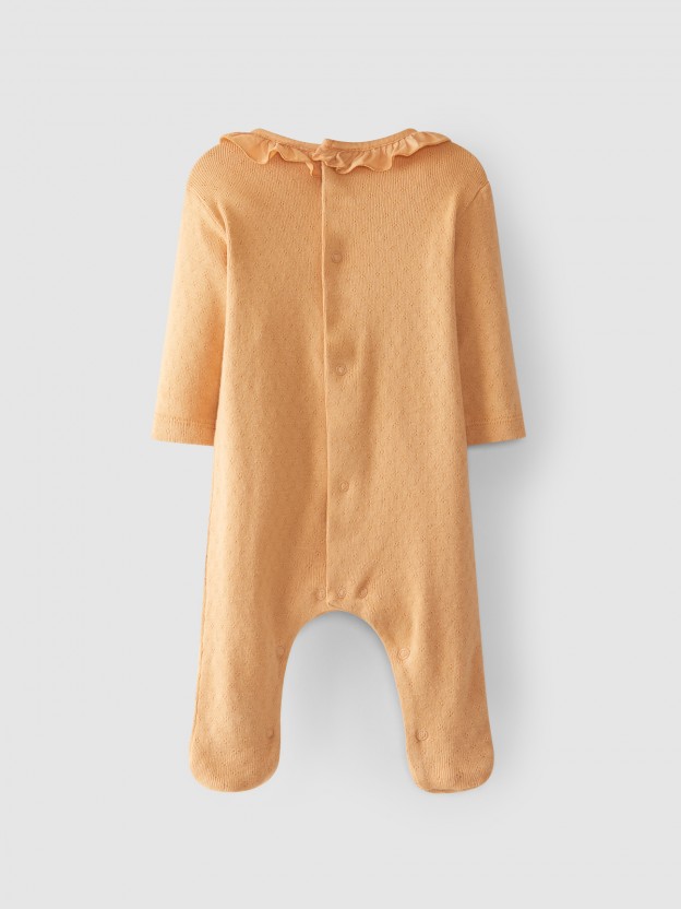 Babygrow algod�o org�nico gola folho