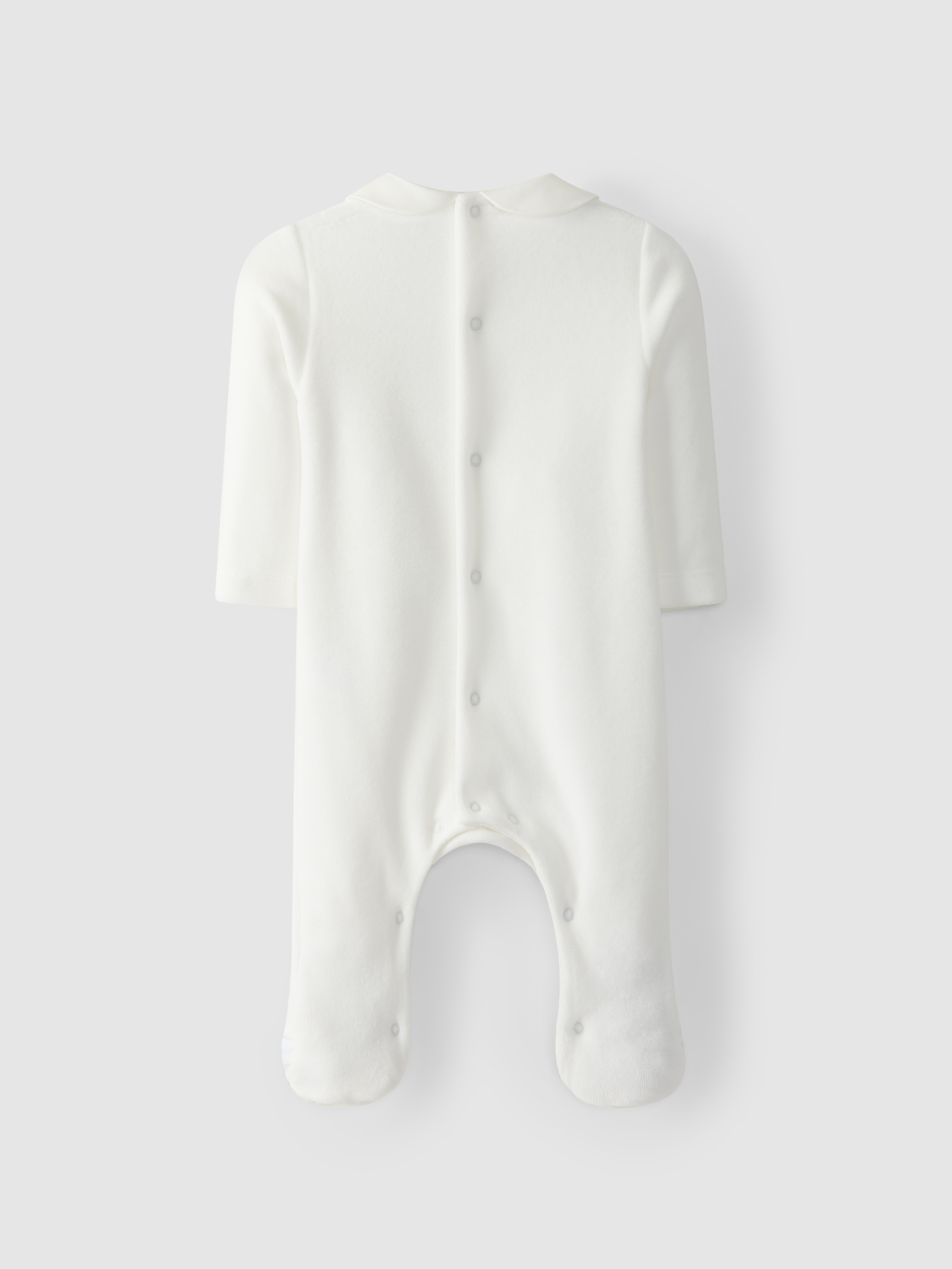 Babygrow with plaid yoke