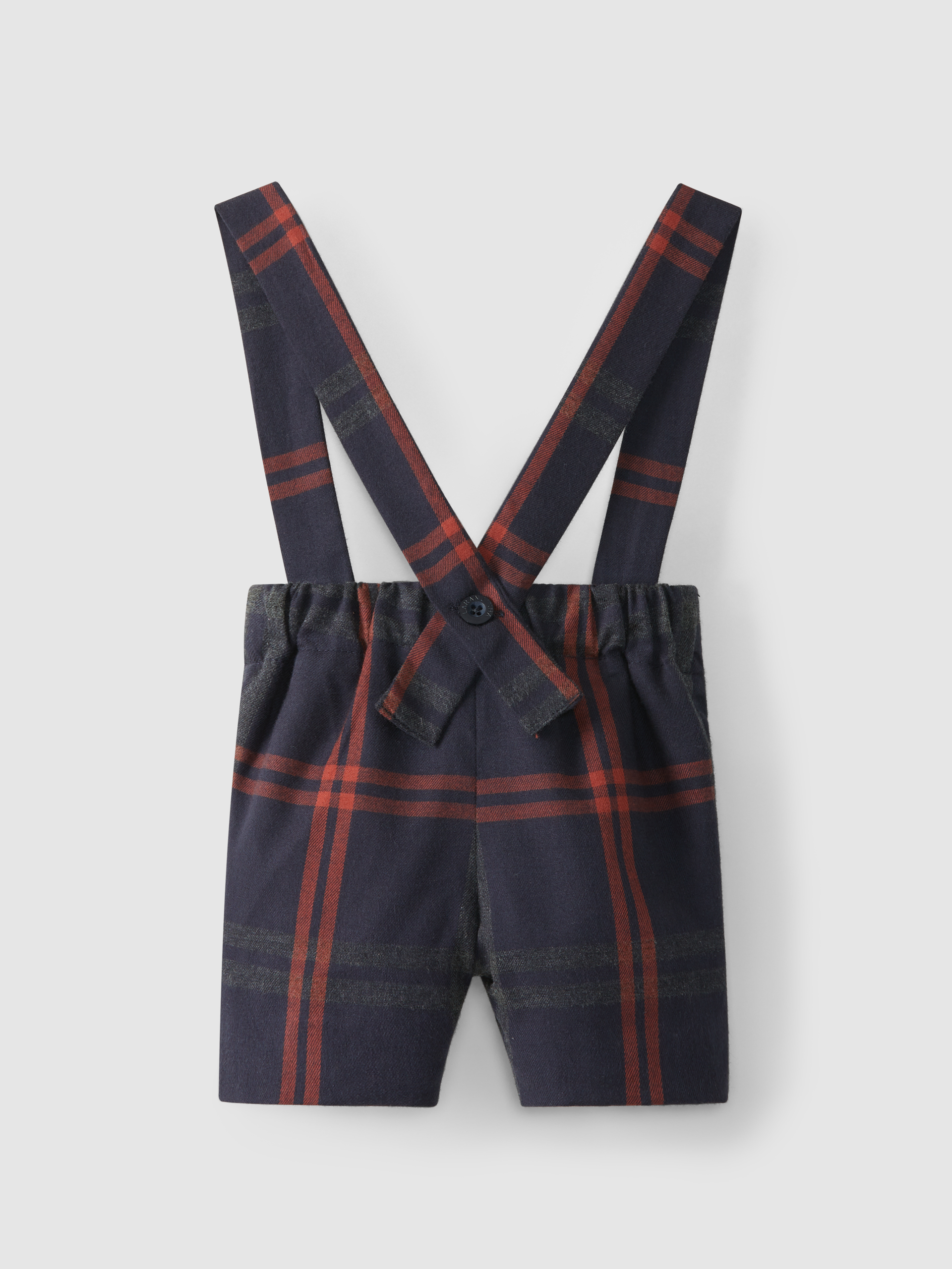 Short a cuadros con tirantes