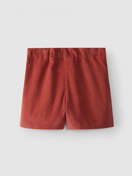 Short en pana con botones decorativos Short en pana con botones decorativos