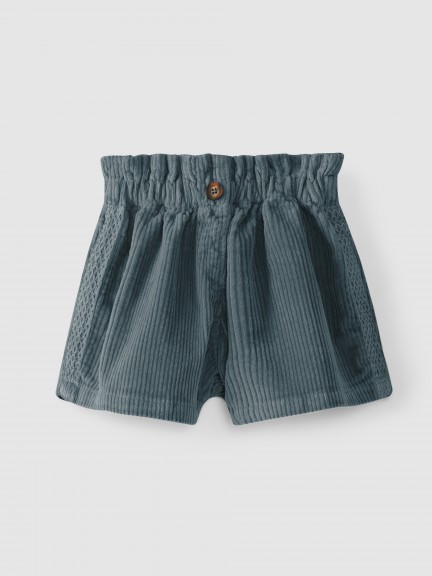 Pull-up shorts with decorative ribbon Pull-up shorts with decorative ribbon