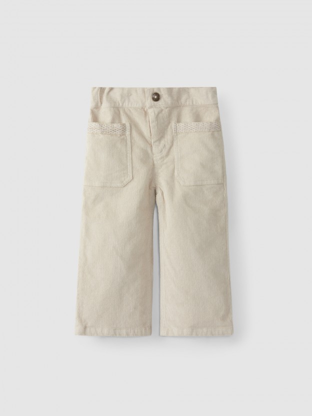 Cal�as em bombazine wide leg