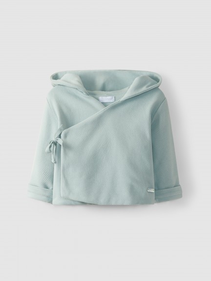 Crossover jacket with hood Crossover jacket with hood