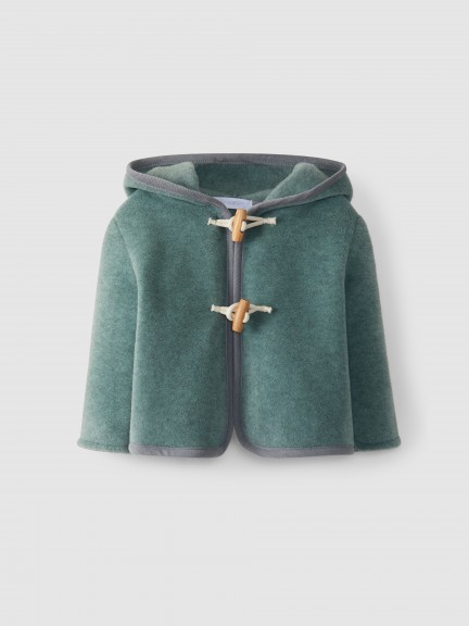Fleece coat with toggles Fleece coat with toggles