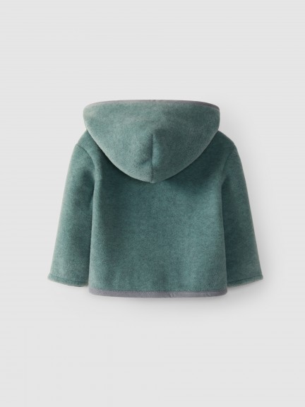 Fleece coat with toggles Fleece coat with toggles
