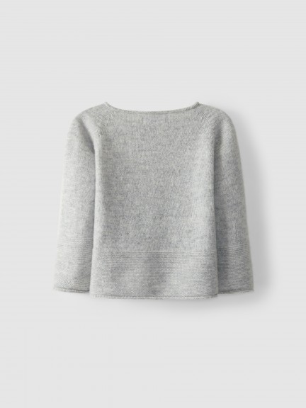 Knitted cardigan round neckline Knitted cardigan round neckline