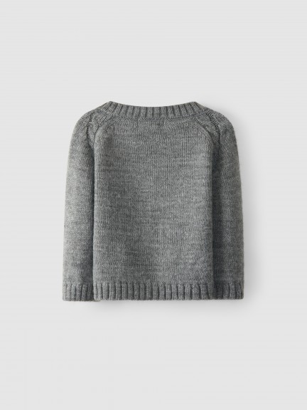 Knitted cardigan with braided detail Knitted cardigan with braided detail