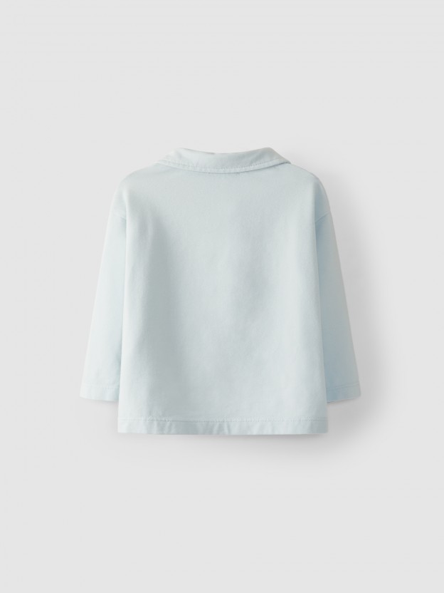 Longsleeve gola em bico