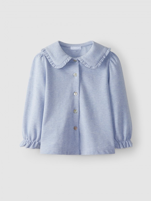 Blusa piqué "oxford" Blusa piqué "oxford"