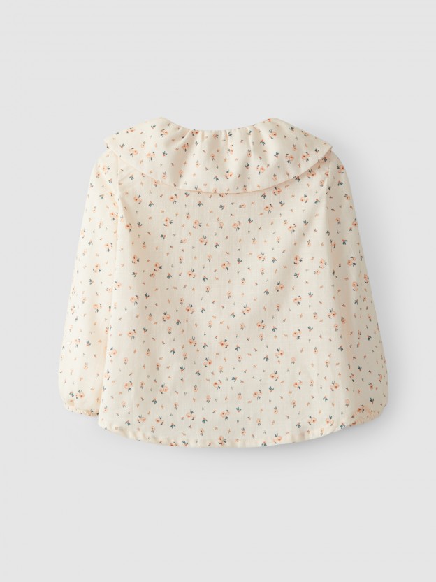 Blouse imprim� fleuri