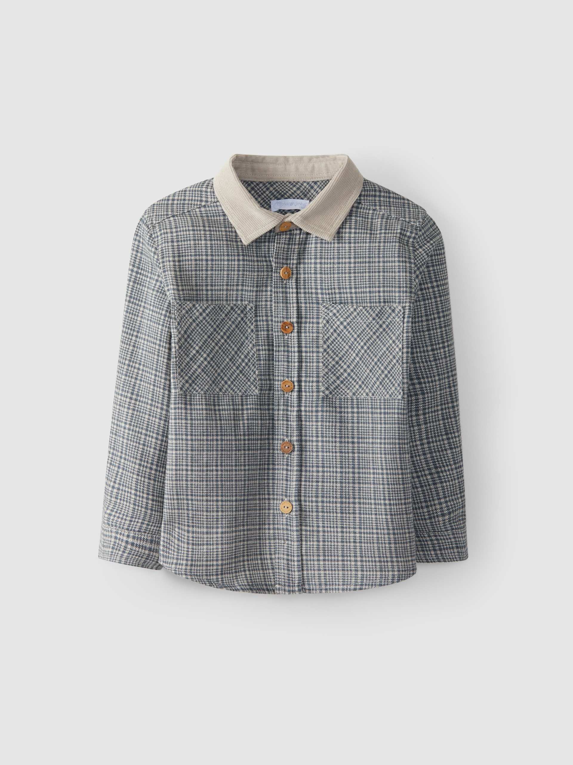 Camisa xadrez gola bombazine