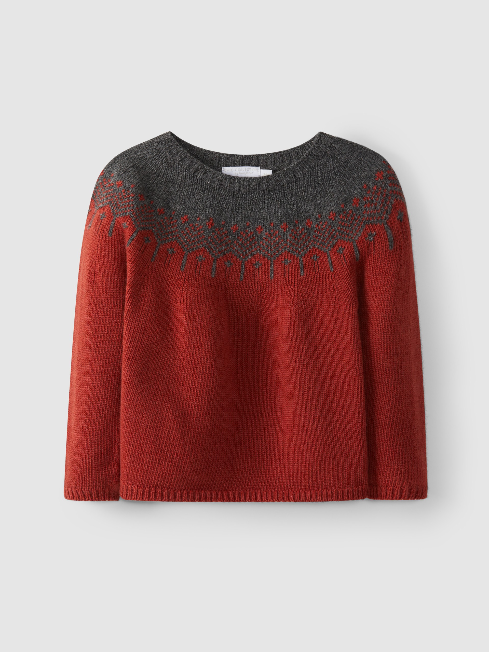 Camisola tricotada jacquard