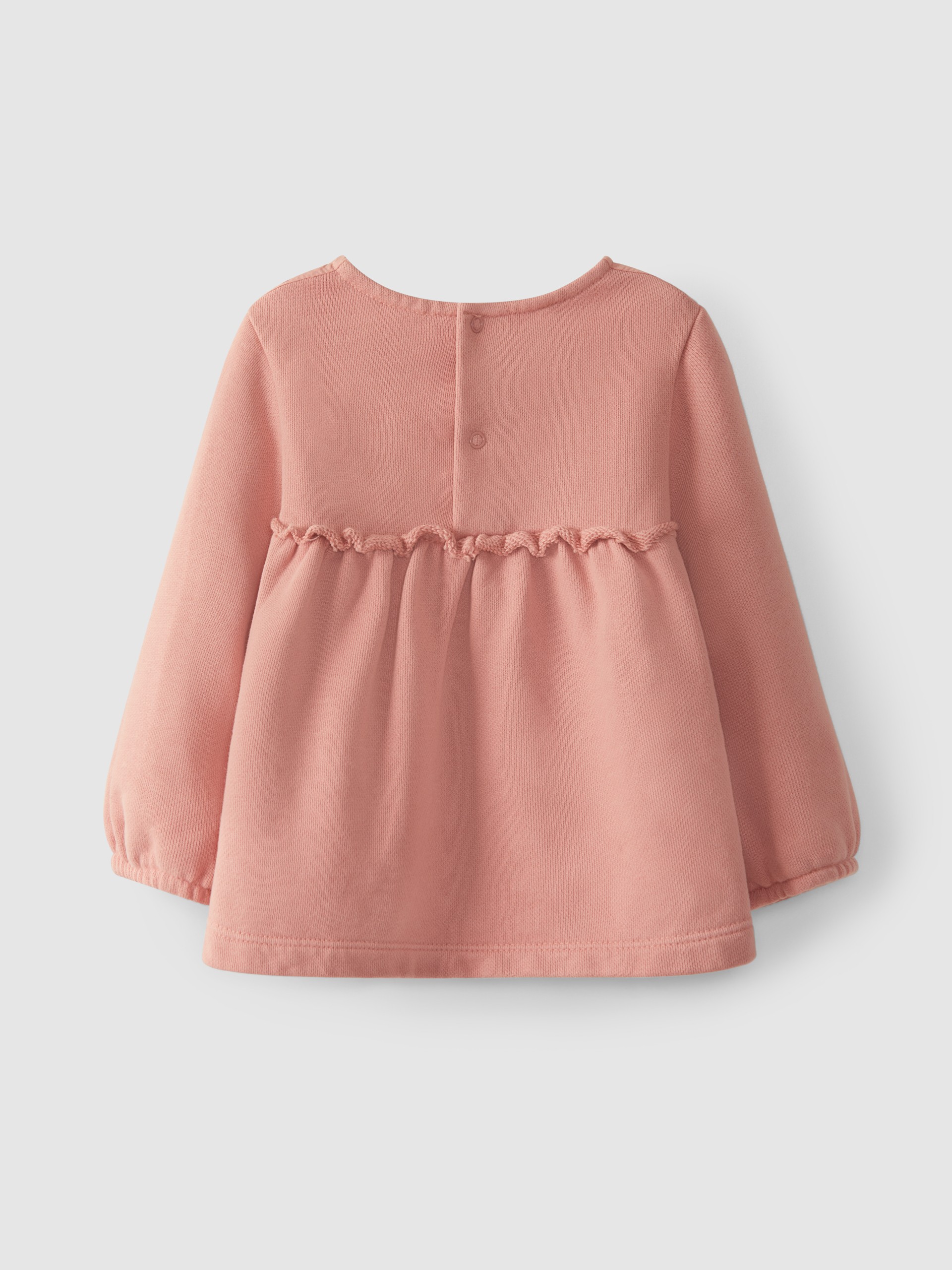 Camisola em felpa e plumeti