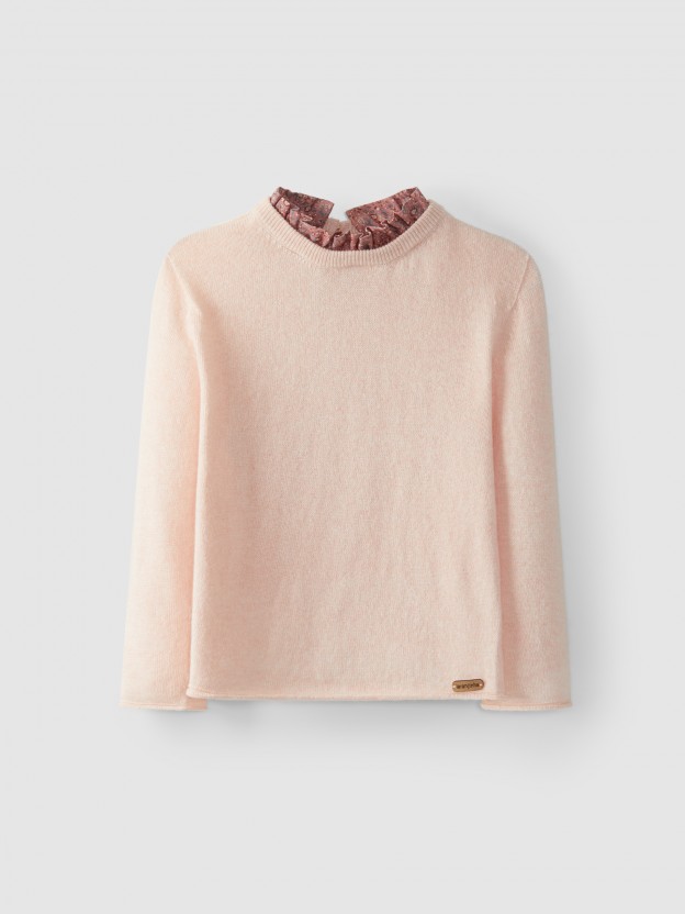 Camisola tricotada dois em um Camisola tricotada dois em um