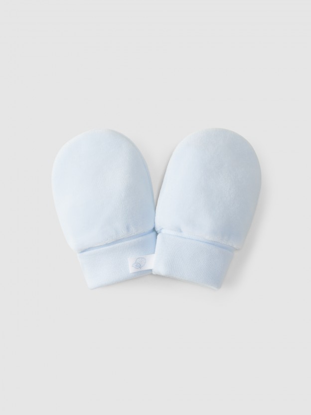 Gants en velours uni Gants en velours uni