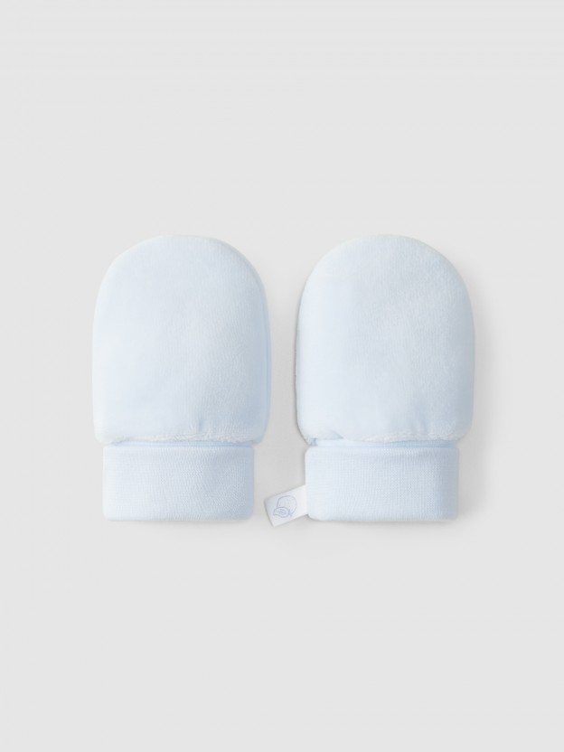 Gants en velours uni Gants en velours uni