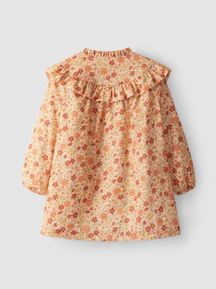 Floral micro-corduroy dress Floral micro-corduroy dress