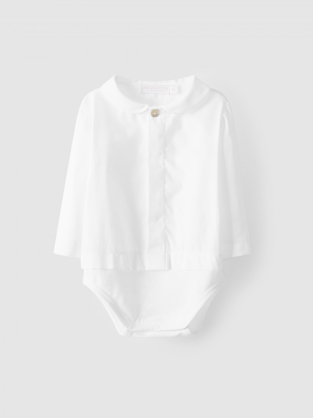 Body-camisa cuello principe