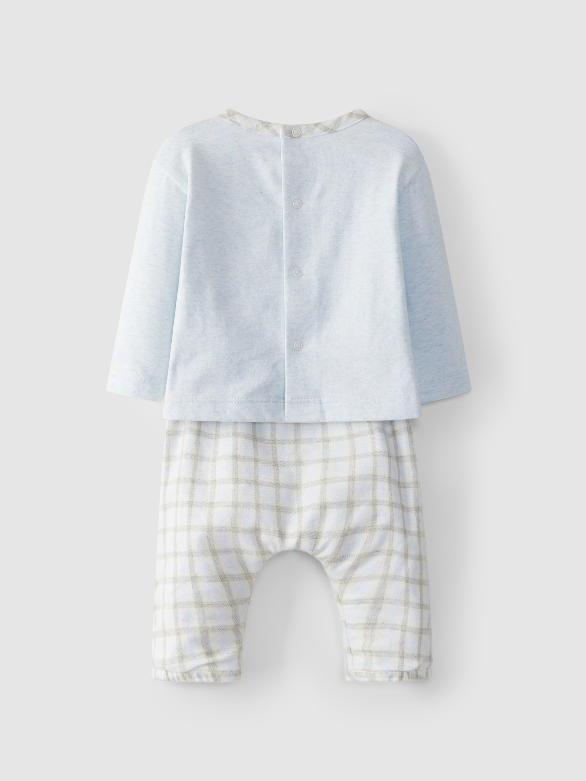 Two-piece plaid set