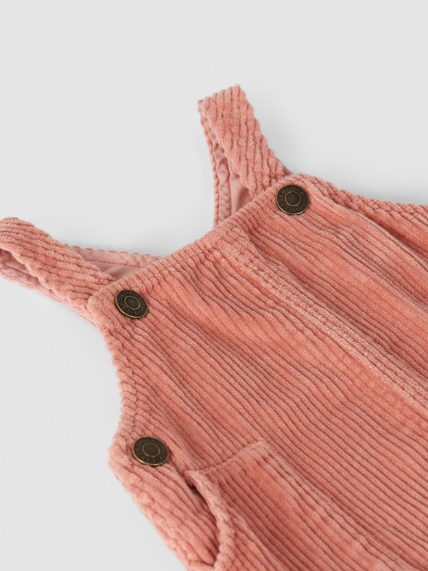 Corduroy high-waisted, under-bust skirt with suspenders Corduroy high-waisted, under-bust skirt with suspenders