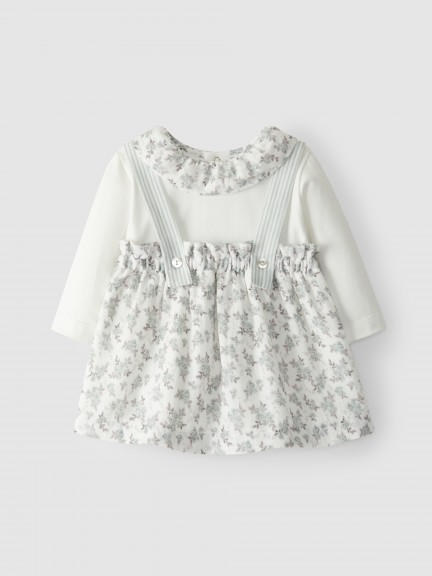Two-in-one floral dress