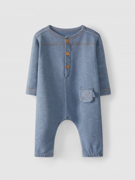 Plain romper with pocket Plain romper with pocket