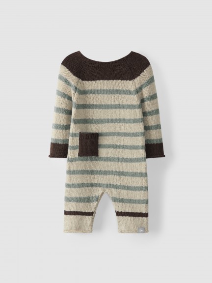 Striped knitted romper Striped knitted romper