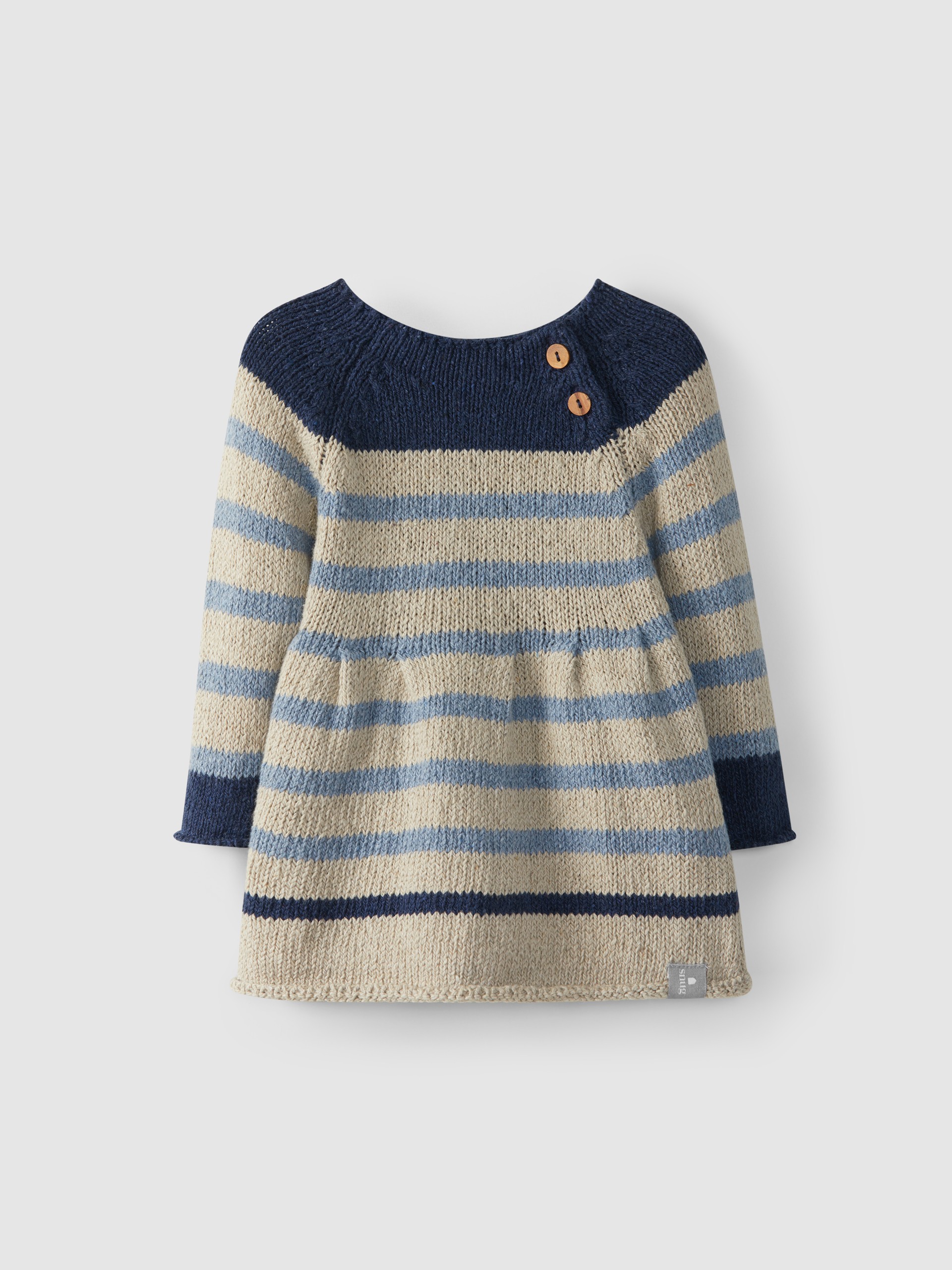 Striped knitted dress