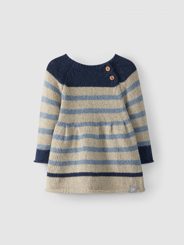 Striped knitted dress Striped knitted dress