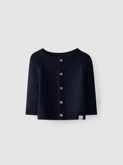Knitted cardigan round neckline Knitted cardigan round neckline