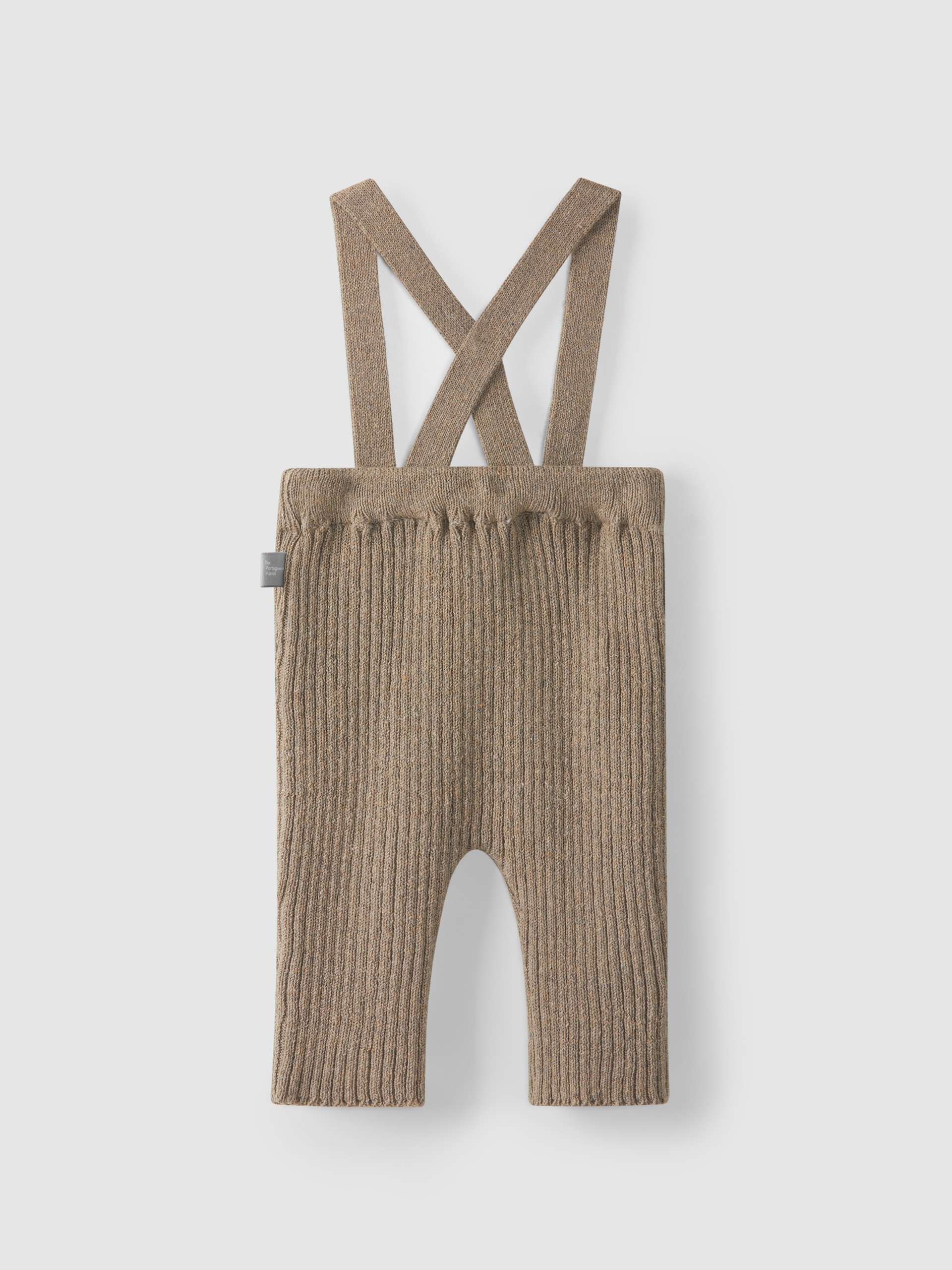 Pantalon tricoté à bretelles