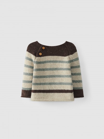 Striped knitted jumper Striped knitted jumper