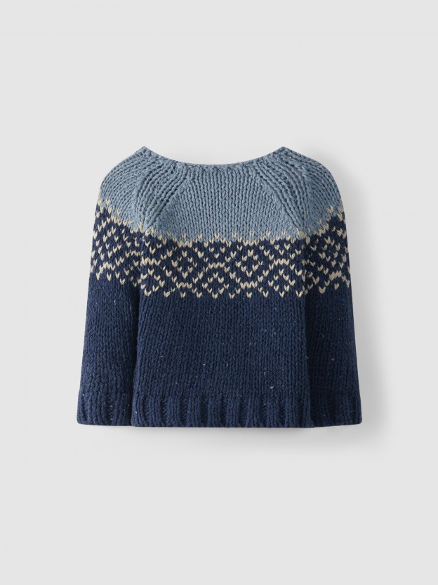 Pull tricoté jacquard Pull tricoté jacquard