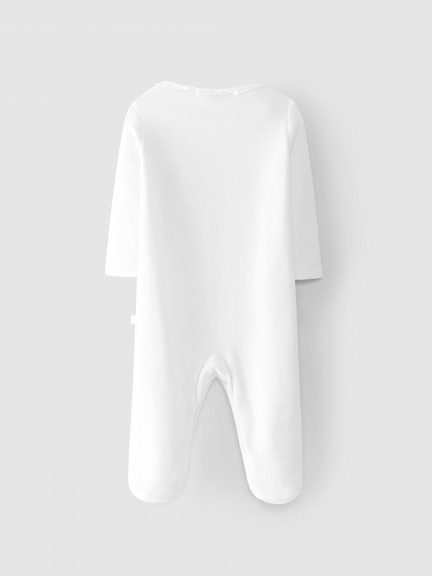 Velvet babygrow embroidered collar Velvet babygrow embroidered collar