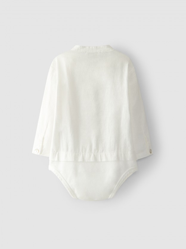 Linen bodyvest shirt
